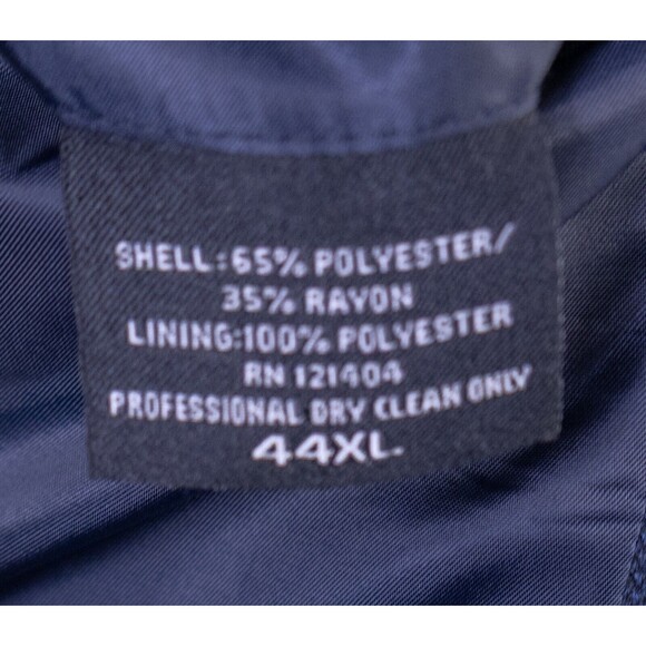 Joseph & Feiss Sport Coat Jacket Blazer Windowpane Poly Blend Sz 44XL Two Button - Picture 11 of 13